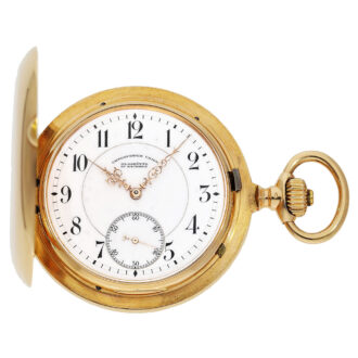 Impressive gold Glashütte hunting cased watch Circa 1905