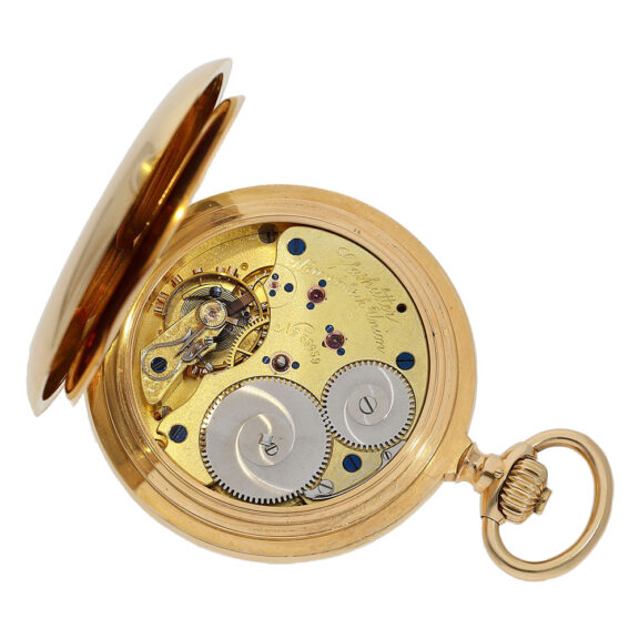 Impressive gold Glashütte hunting cased watch Circa 1905 Impressive gold Glashütte hunting cased watch Circa 1905