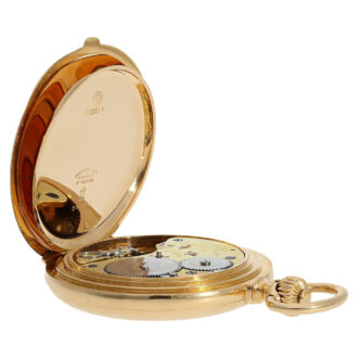 Impressive gold Glashütte hunting cased watch Circa 1905