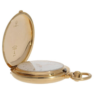 Impressive gold Glashütte hunting cased watch Circa 1905