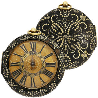 French single-handed pair-cased verge watch Circa 1650-1660