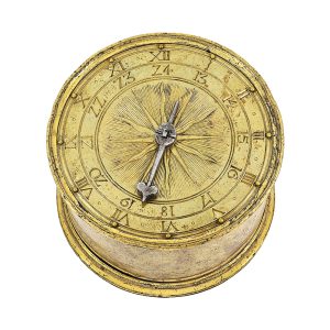 German one-handed Renaissance drum clock Circa 1500-1550