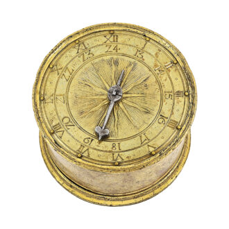 German one-handed Renaissance drum clock Circa 1500-1550