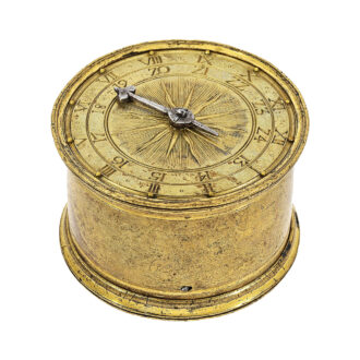 German one-handed Renaissance drum clock Circa 1500-1550
