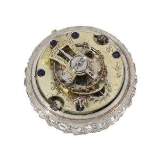 Swiss Art Nouveau Boule de Genève set with diamonds Circa 1900