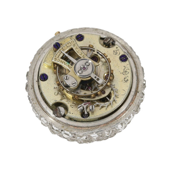 Swiss Art Nouveau Boule de Genève set with diamonds Circa 1900 Swiss Art Nouveau Boule de Genève set with diamonds Circa 1900