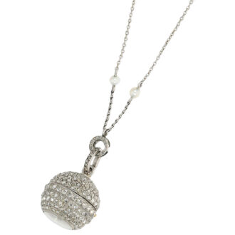 Swiss Art Nouveau Boule de Genève set with diamonds Circa 1900