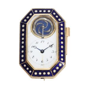 Swiss quarter repeating octagonal brooch watch Circa 1810