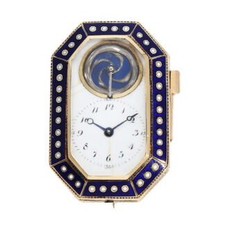 Swiss quarter repeating octagonal brooch watch Circa 1810