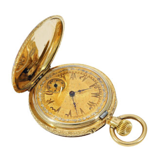 Swiss decorative full hunter for the Ottoman market Circa 1880