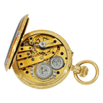 Swiss decorative full hunter for the Ottoman market Circa 1880