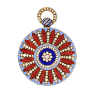 Swiss gold and enamel watch for the Chinese market Circa 1820
