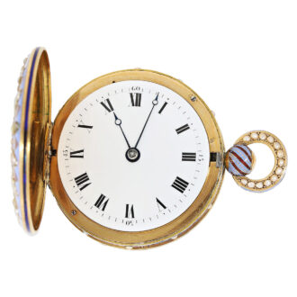Swiss gold and enamel watch for the Chinese market Circa 1820