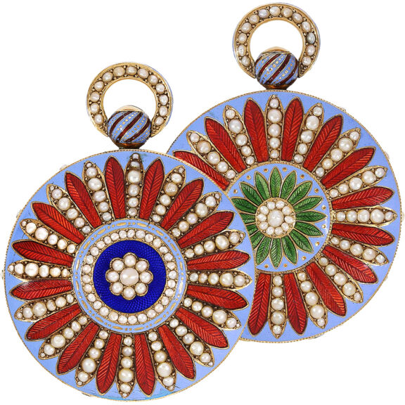 Swiss gold and enamel watch for the Chinese market Circa 1820