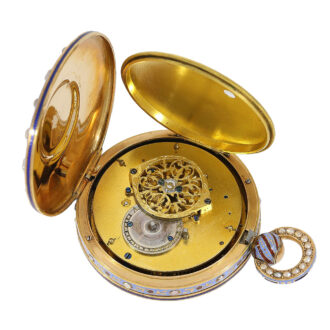 Swiss gold and enamel watch for the Chinese market Circa 1820