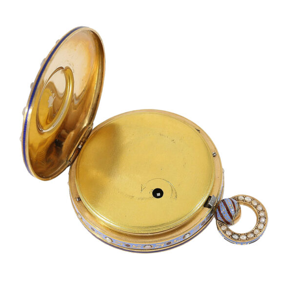 Swiss gold and enamel watch for the Chinese market Circa 1820 Swiss gold and enamel watch for the Chinese market Circa 1820