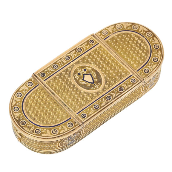 Swiss snuffbox with watch and musical movement Circa 1810 Swiss snuffbox with watch and musical movement Circa 1810