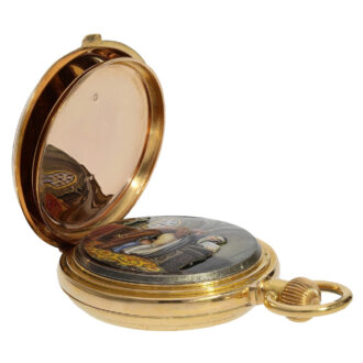 Swiss repeater with concealed erotic automaton Circa 1890