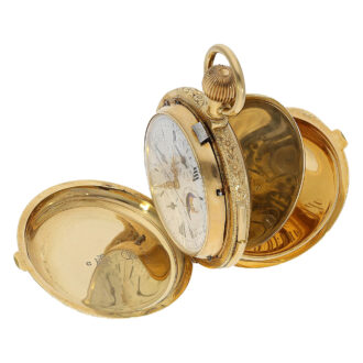 Swiss complicated astronomical repeating chronograph Circa 1890