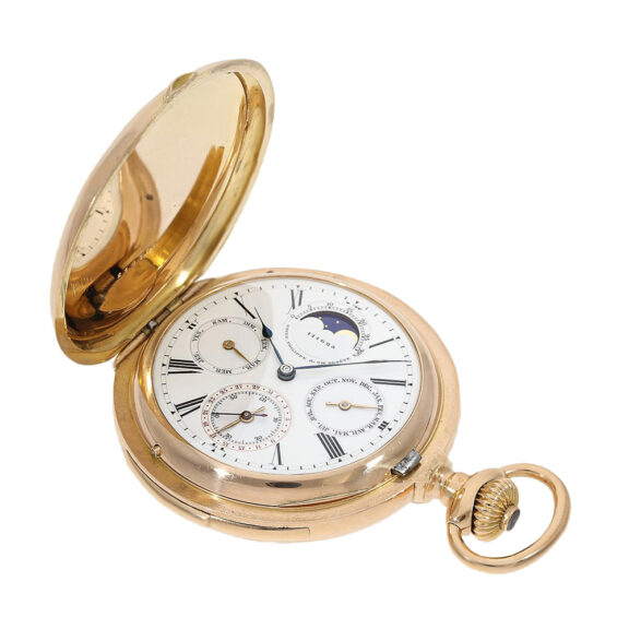 Swiss perpetual calendar minute repeating watch Circa 1889 Swiss perpetual calendar minute repeating watch Circa 1889