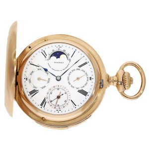Swiss perpetual calendar minute repeating watch Circa 1889