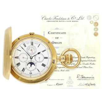 English astronomic Grande Complication pocket watch Circa 1884