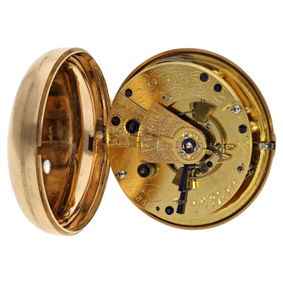 English important 18K gold deck chronometer Circa 1810 English important 18K gold deck chronometer Circa 1810