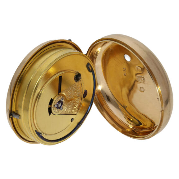 English important 18K gold deck chronometer Circa 1810 English important 18K gold deck chronometer Circa 1810