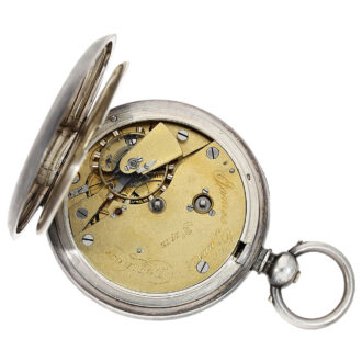 English silver chronometer with detent movement Circa 1860