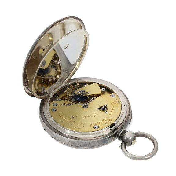 English silver chronometer with detent movement Circa 1860 English silver chronometer with detent movement Circa 1860