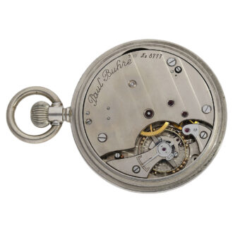 Large Swiss nickel deck chronometer watch Circa 1910