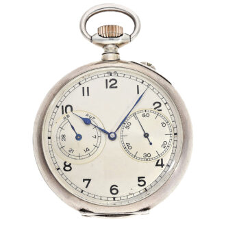 German silver lever chronometer with power reserve Circa 1942