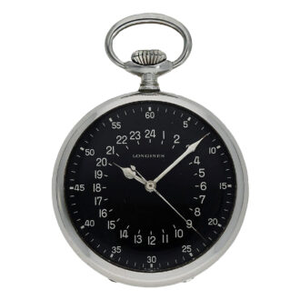 Rare Swiss stainless steel pilot’s navigation watch Circa 1952