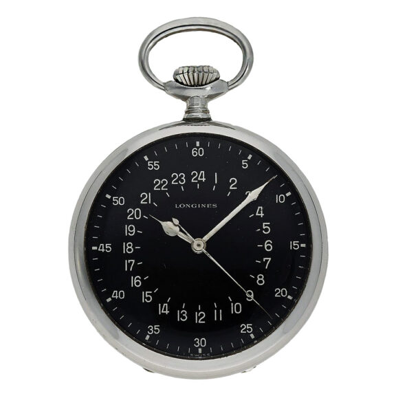 Rare Swiss stainless steel pilot’s navigation watch Circa 1952