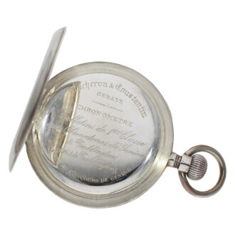 Rare Swiss deck chronometer with power reserve Circa 1923
