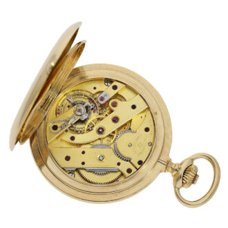 Swiss gold hunting cased lever chronometer watch Circa 1910