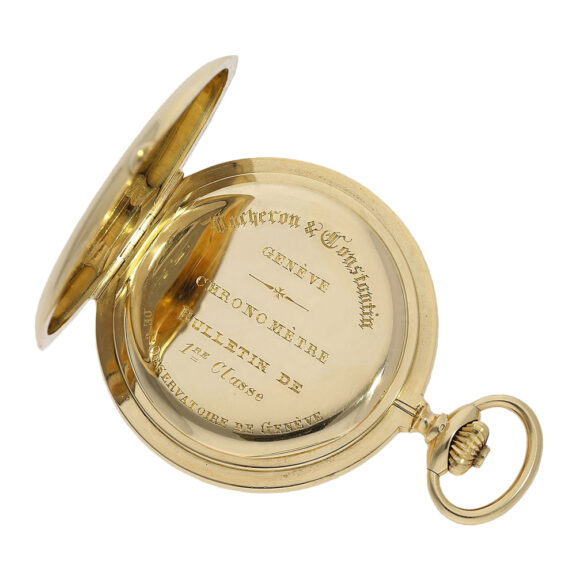 Swiss gold hunting cased lever chronometer watch Circa 1910 Swiss gold hunting cased lever chronometer watch Circa 1910