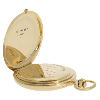 Swiss gold hunting cased lever chronometer watch Circa 1910
