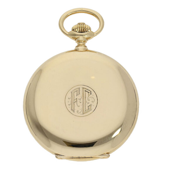 Swiss gold hunting cased lever chronometer watch Circa 1910 Swiss gold hunting cased lever chronometer watch Circa 1910