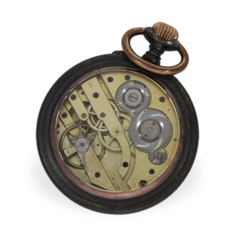 Swiss large digital pocket watch in the manner of Pallweber Circa 1890