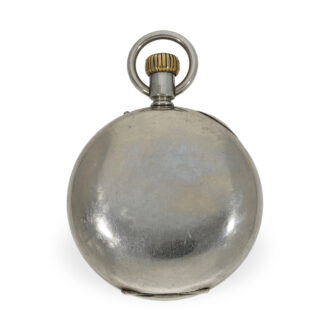 Swiss large digital pocket watch in the manner of Pallweber Circa 1890