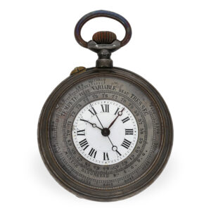 Technically interesting French watch with barometer Circa 1890
