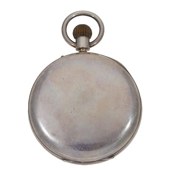 English lever deck watch in a silver open face case Circa 1915 English lever deck watch in a silver open face case Circa 1915