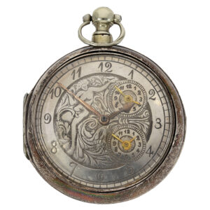 English verge with an erotic scene and two time zones Circa 1820