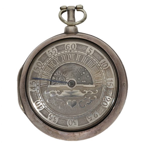 English single-handed verge with night and day dial Circa 1804