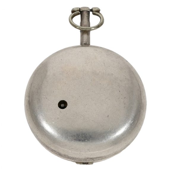 English single-handed verge with night and day dial Circa 1804 English single-handed verge with night and day dial Circa 1804
