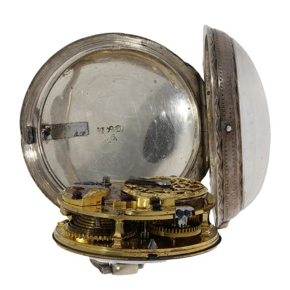 Early Italian silver open faced verge pocket watch Circa 1750 Early Italian silver open faced verge pocket watch Circa 1750