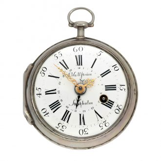 Swedish Louis XV-style verge pocket watch with date Circa 1771
