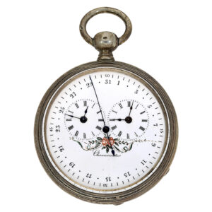 English chronometer with dual time and jumping seconds Circa 1850