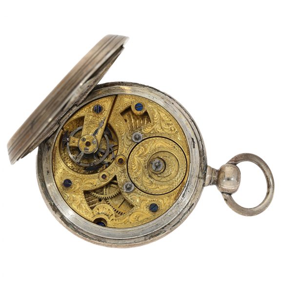 English chronometer with dual time and jumping seconds Circa 1850 English chronometer with dual time and jumping seconds Circa 1850